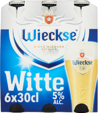 Wieckse Witte sixpack met flesjes van 30cl